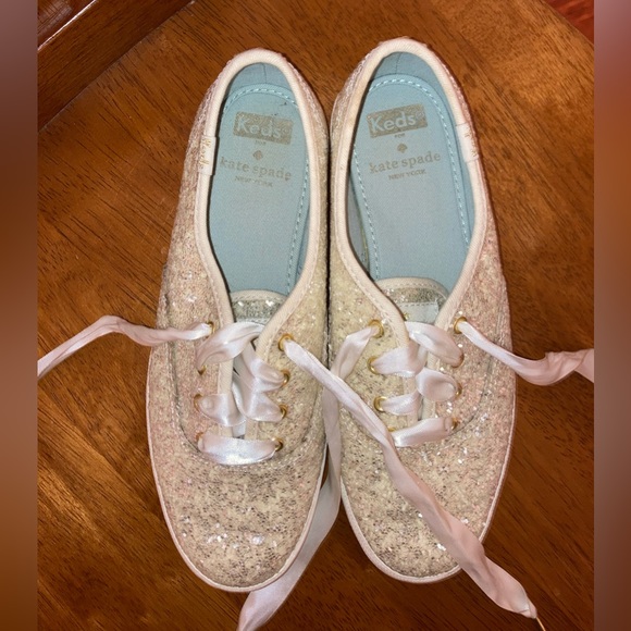 Kate Spade Glitter Keds sz6 - Picture 2 of 7